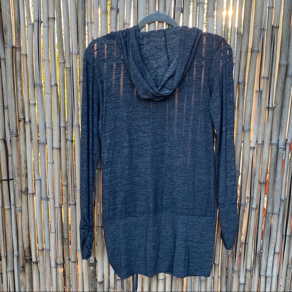 Beyond Yoga cloud heather pullover ruched hoodie S - Picture 7 of 7
